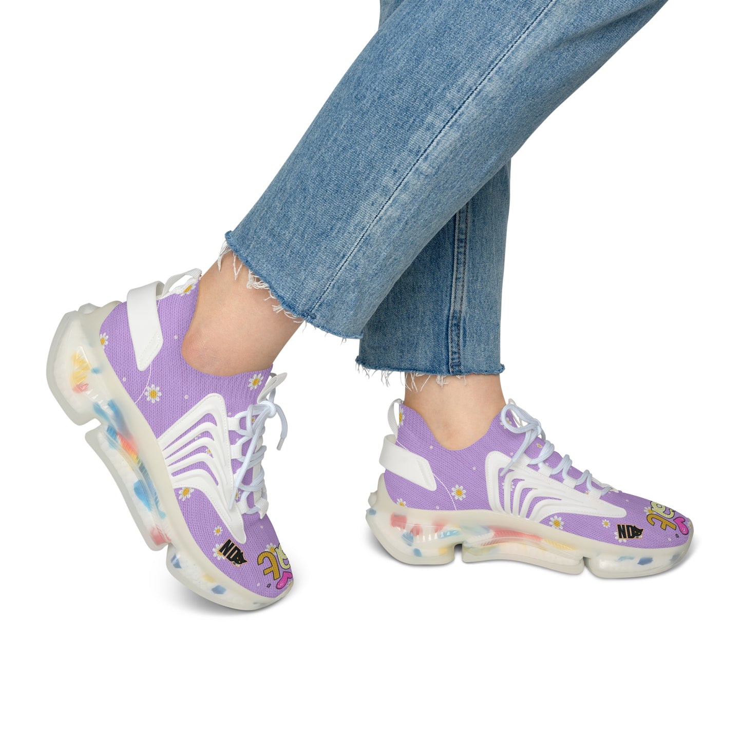 Women's comfort lightweight lace up meshtop sneakers for everyday wear, sporting activities, exercising, running and working out. Gift or present for yourself or family and friends. ND Cats Footwear.