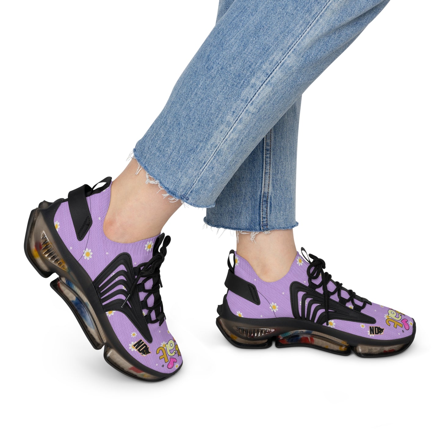 Women's comfort lightweight lace up meshtop sneakers for everyday wear, sporting activities, exercising, running and working out. Gift or present for yourself or family and friends. ND Cats Footwear.